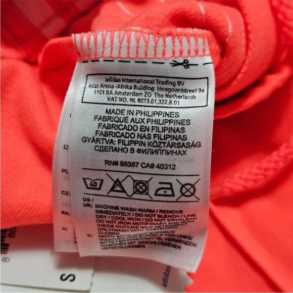 RETRO Adidas Originals Firebird Track Pant Coral/White BRAND NEW - Picture 10 of 12